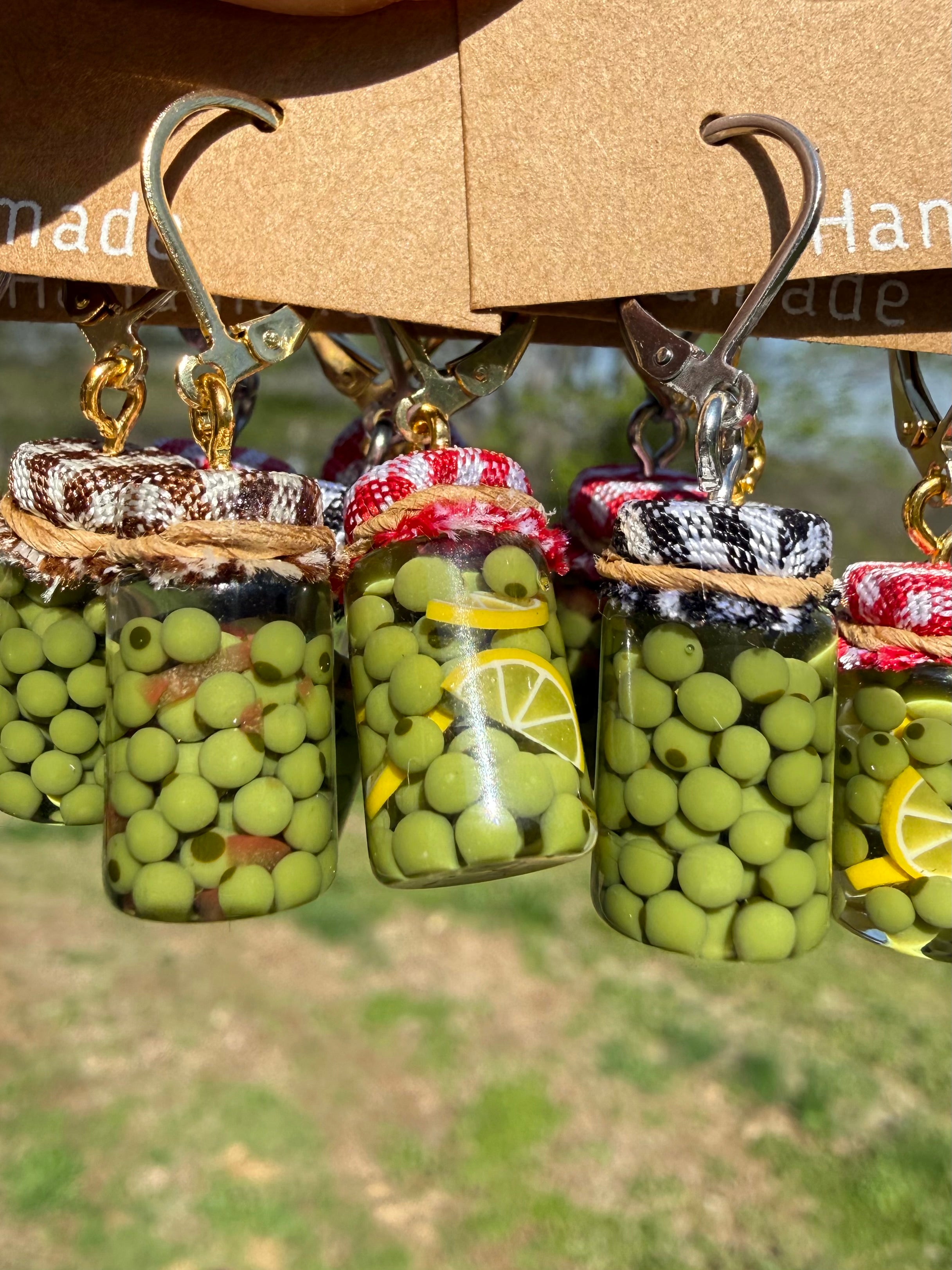 Castelvetrano Olives Jar Earrings