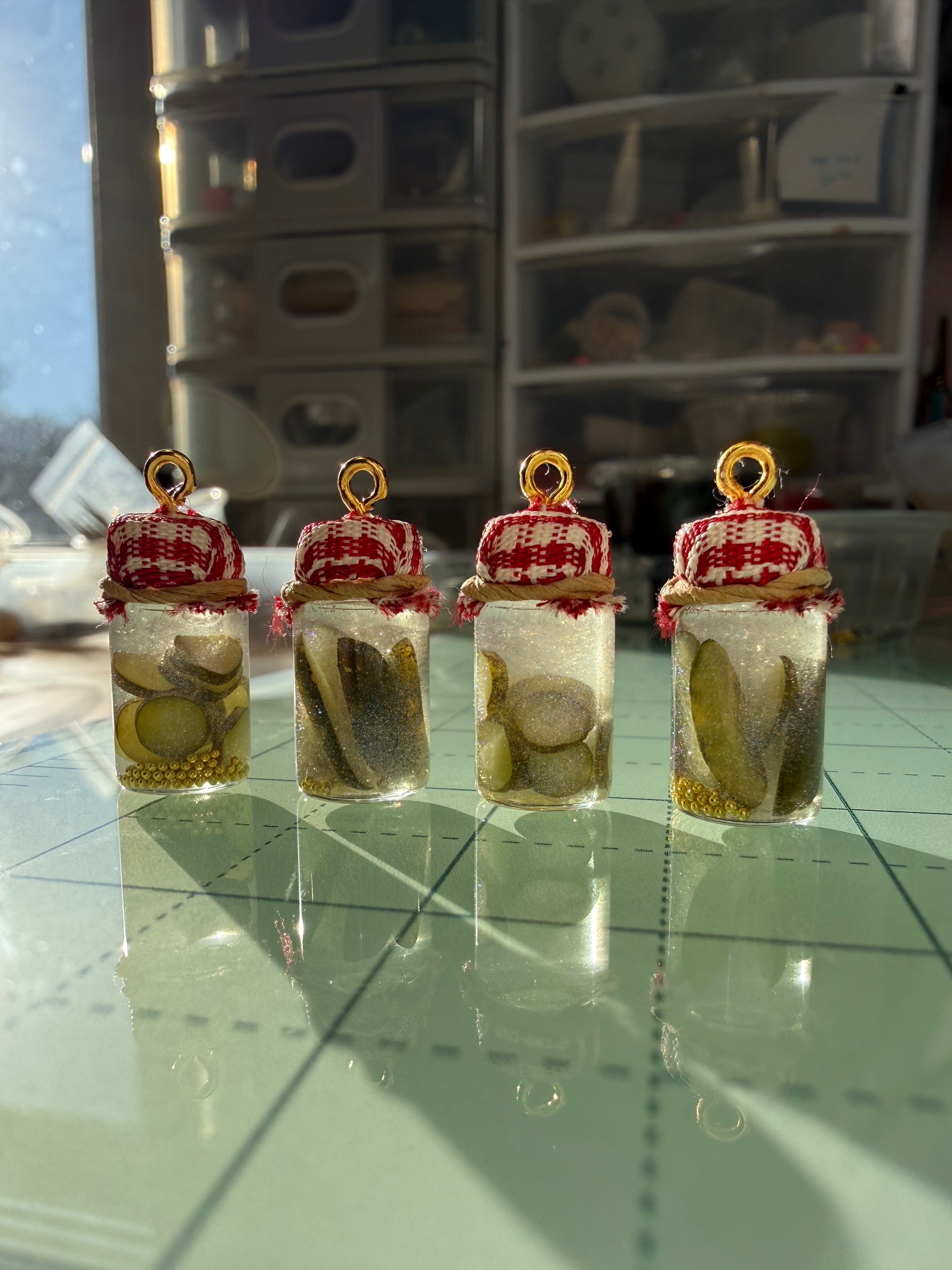 Pretty Pickles Jar Earrings