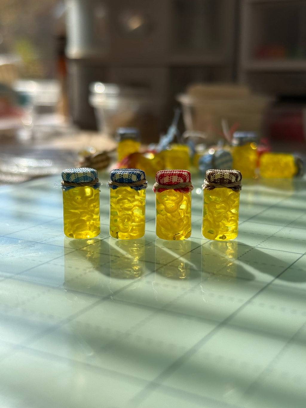 Banana Pepper Slices Jar Earrings