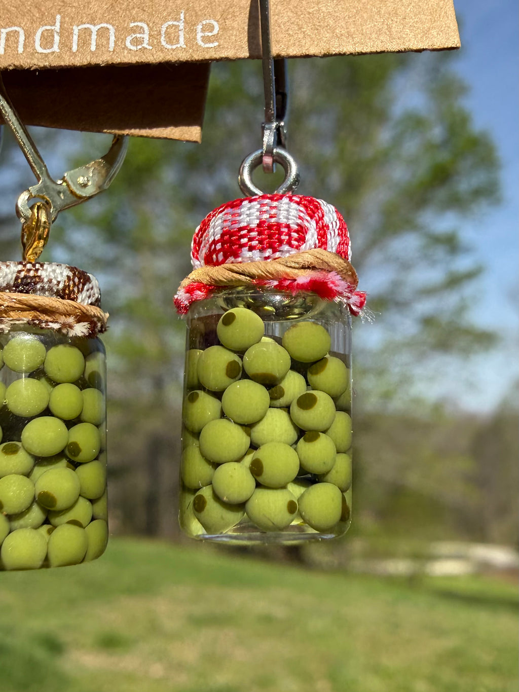 Castelvetrano Olives Jar Earrings