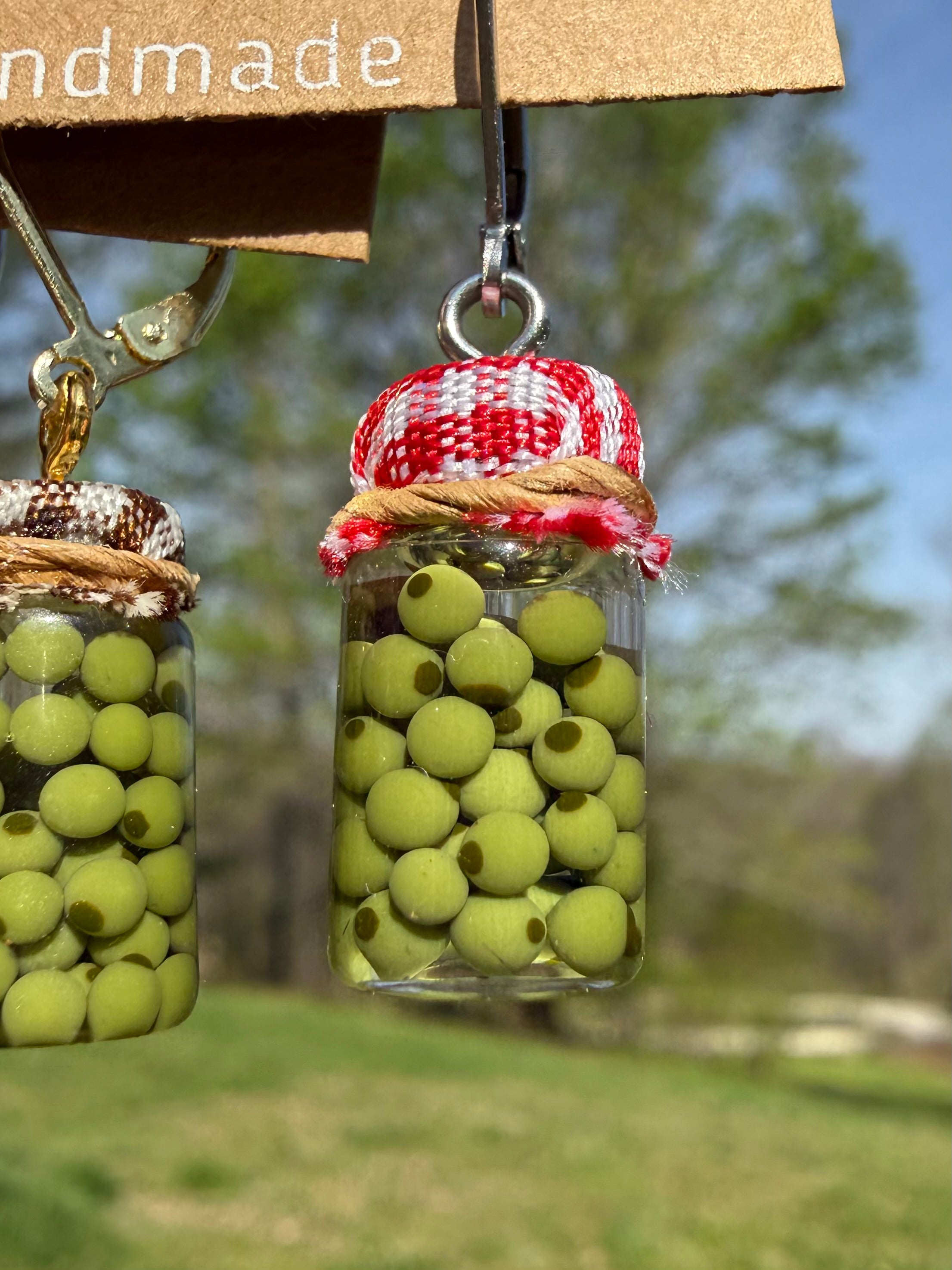 Castelvetrano Olives Jar Earrings